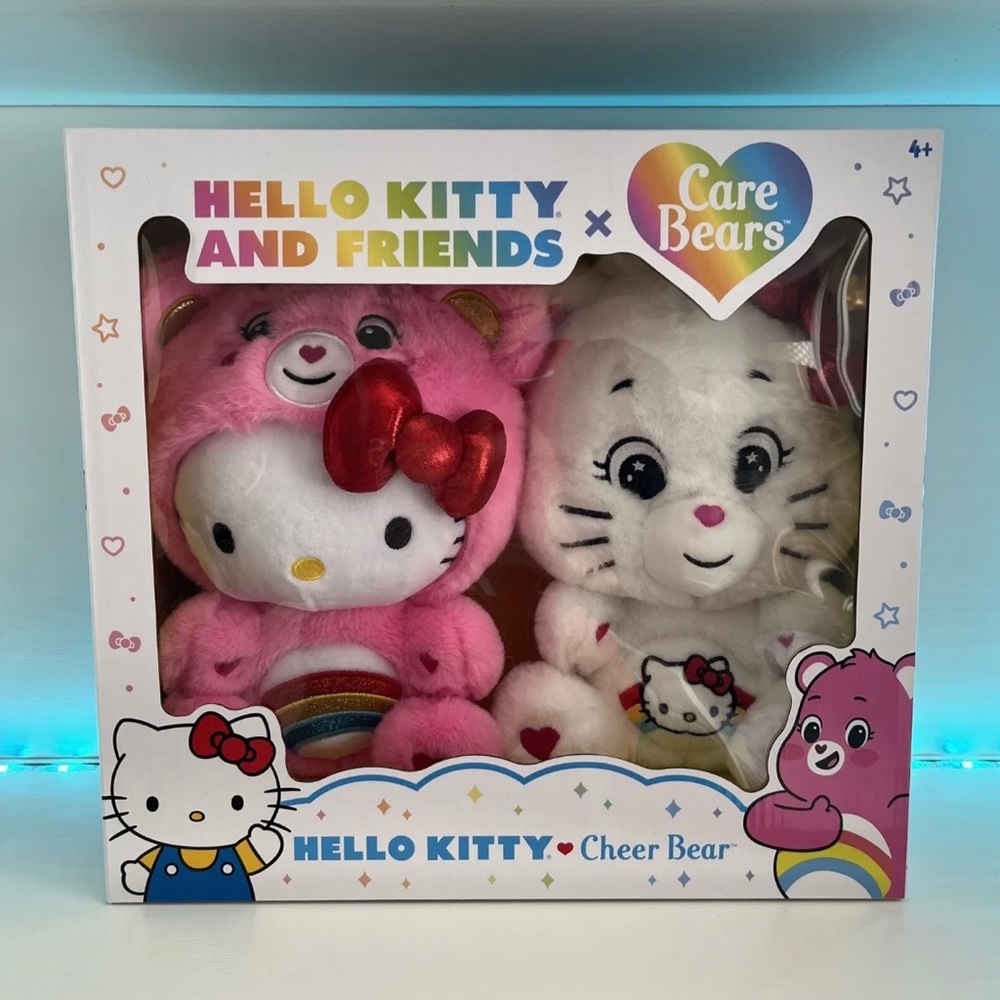 Hello kitty x care bear plush set